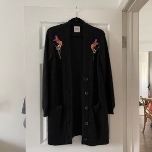 Aritzia Little Moon Embroidered Cardigan